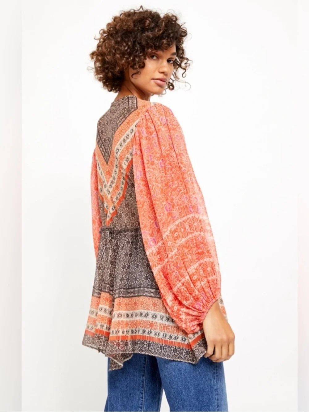 Free People Boho Patchwork Aliyah Tunic